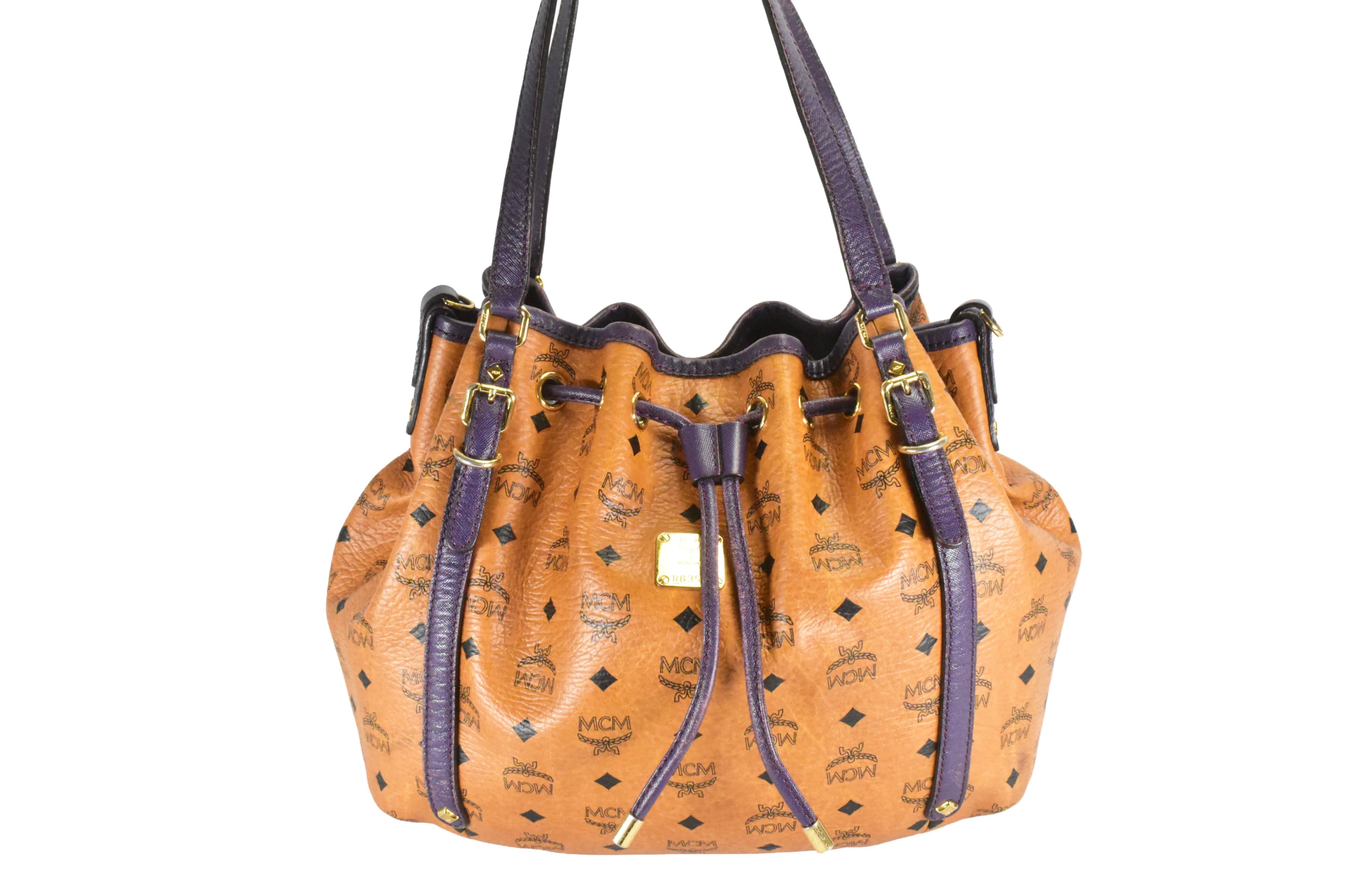 MCM SCHULTERTASCHE vintmarket.de HANDTASCHE CROSSBODY COGNAC 4879