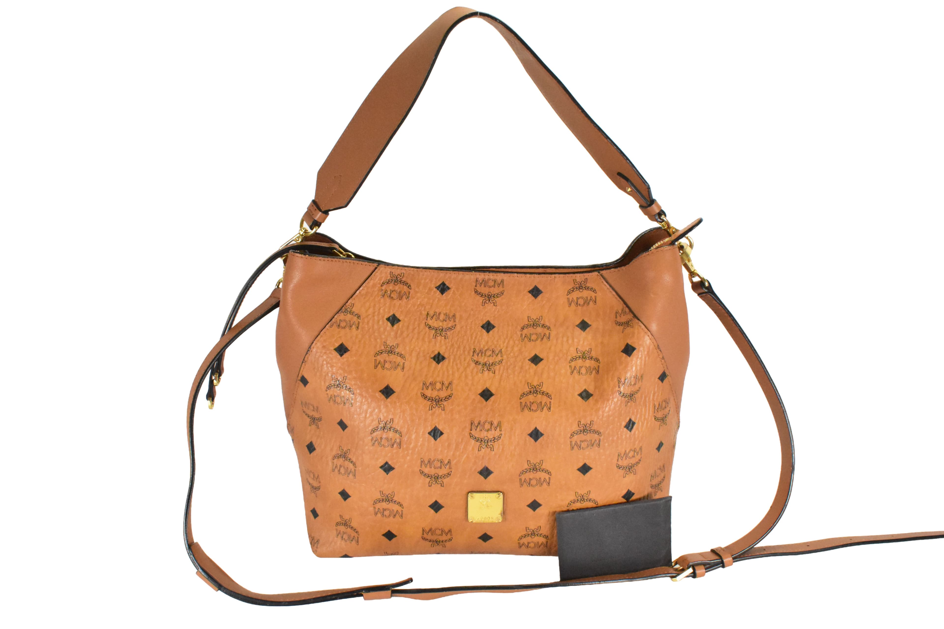 MCM MODELL: KLARA SCHULTERTASCHE TASCHE COGNAC 4889